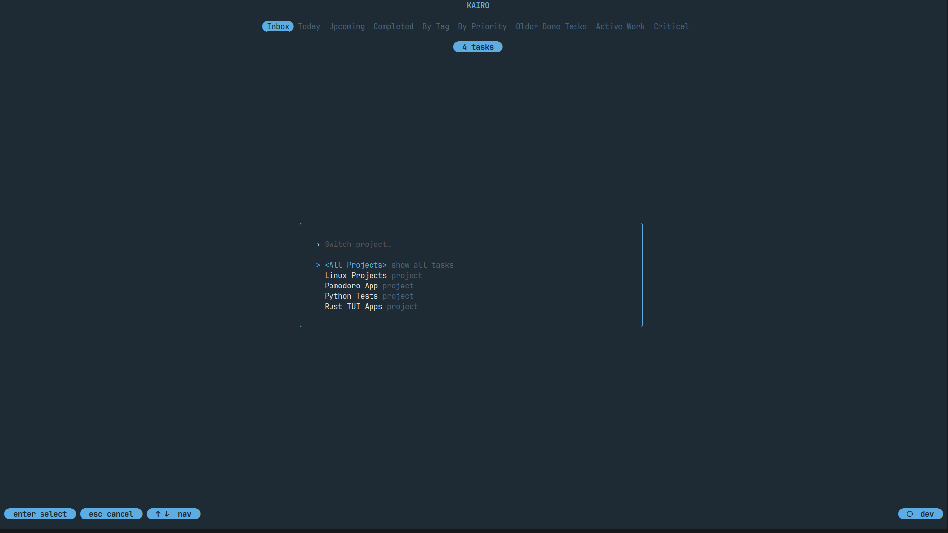 Projects and Hierarchy